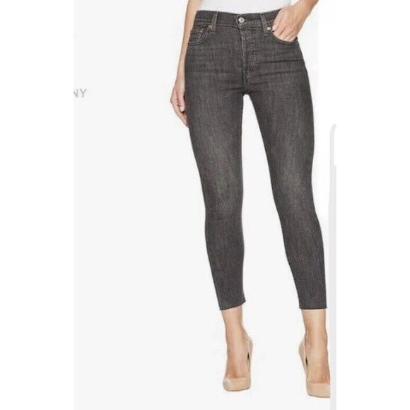 Levi’s Wedgie Skinny Women’s Size 25 High-Rise Buttonfly Crop Jeans - Picture 2 of 12